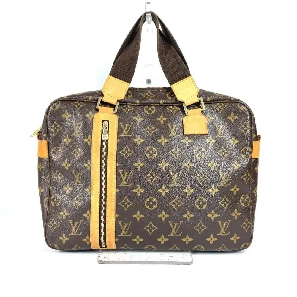 LOUIS VUITTON Authentic Brown Monogram Canvas Tote Bag